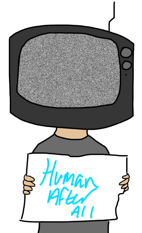 Have a TV headHis sign is transparent ^w^