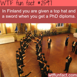 wtf-fun-factss:  Finland’s PhD swords and