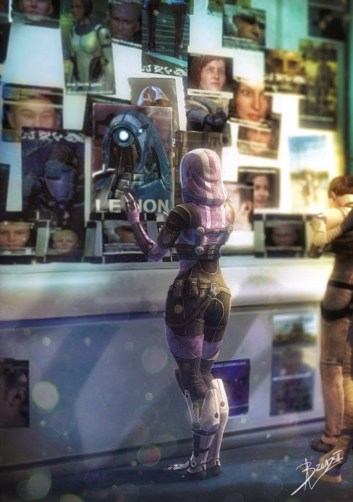 fandomandother:  Mourning A Geth (reinterpretation) by brinx-II