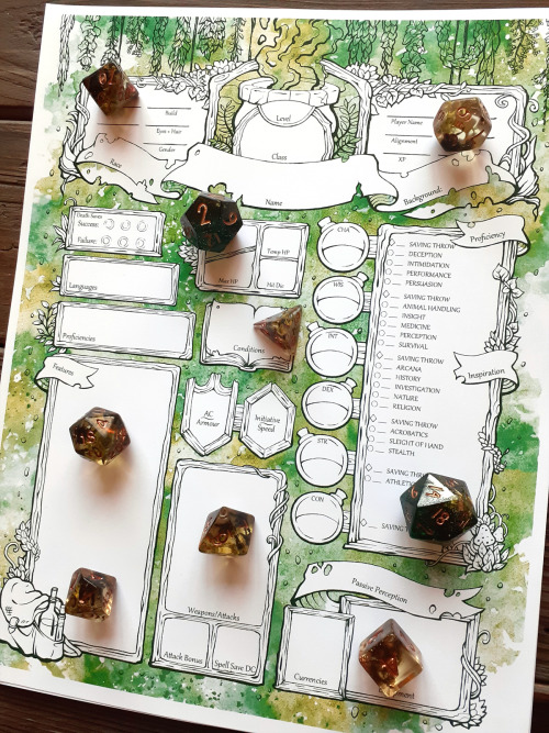 Everbrew Themed Character Sheets ~ Custom player character sheets for D&amp;D 5e.Perhaps the most ni