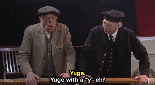 micdotcom:Watch: Bernie Sanders dropped in on SNL with Larry David — to mock Trump