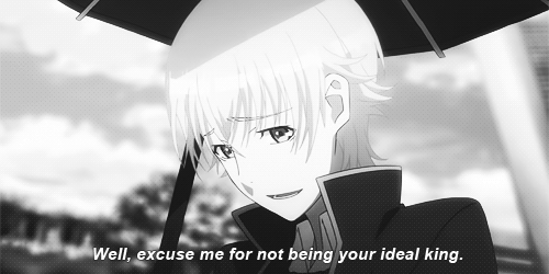 kanariiya:   I, Yatogami Kuroh, do solemnly swear to henceforth devote my life to