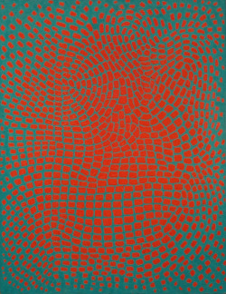 graceandcompany:  ♥LIKE :  Richard Anuszkiewicz, Emerald Tablet, 1959. Oil on canvas. Collection of the Artist.    