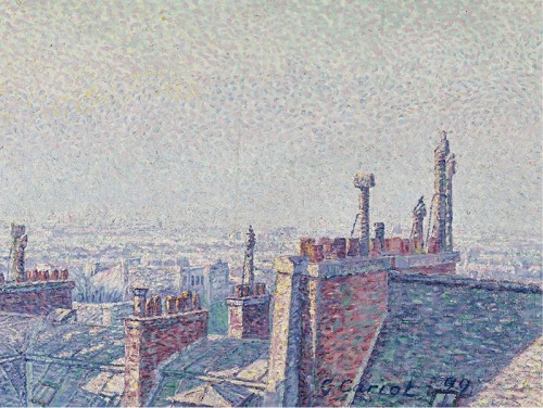 The Roofs of Paris - Gustave Cariot 1899French painter 1872-1950