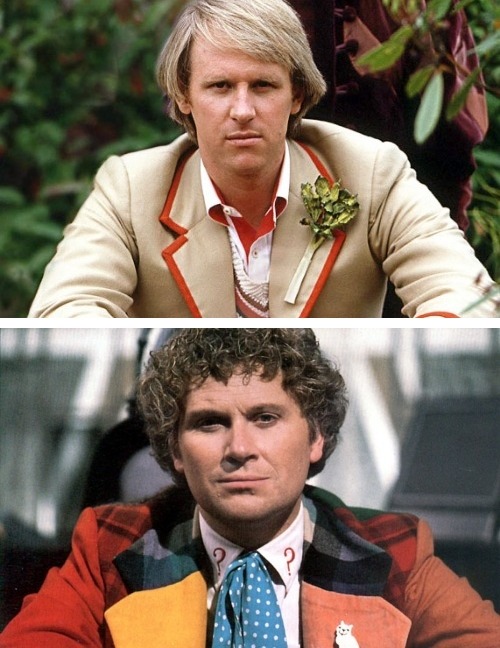 fuckyeahhighqualitypics:  William Hartnell (1963-1966) Patrick Troughton (1966-1969) Jon Pertwee (1970-1974) Tom Baker (1974-1981) Peter Davison (1982-1984) Colin Baker (1984-1986)Sylvester McCoy (1987-1989, 1996)Paul McGann (1996)Christopher Eccleston