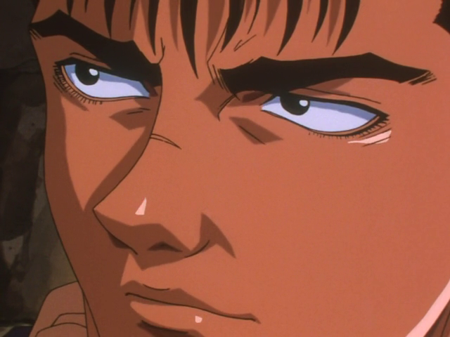 The 1997 anime is the only adaptation to get Guts' face right in