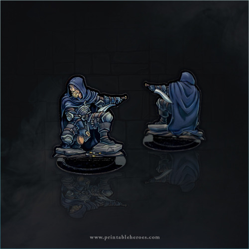 Some rogue paper miniature’s and their VTT files, available for download from my website catal