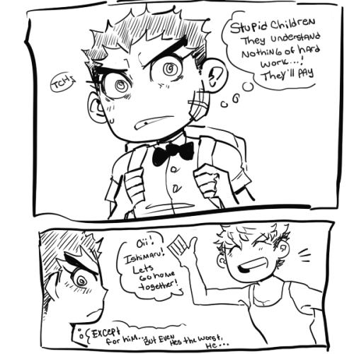 shinos-artblog: did some mm!kid ishimaru/ishimondo for the hev cause i love– ishimaru wants to