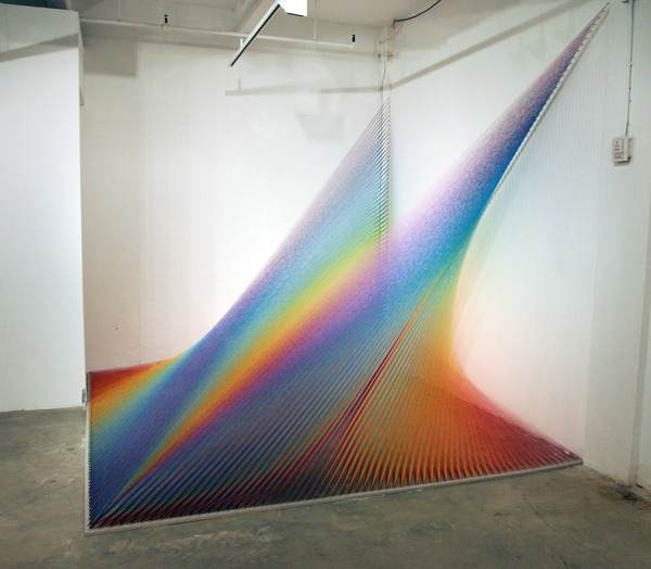 the-vortexx:  Amazing examples of string art by Gabriel Dawe 