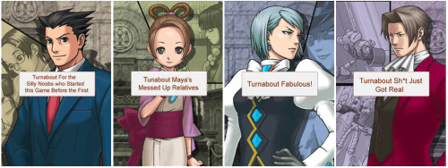 atwotonedbird:  Re-named Ace Attorney cases I originally made this for my ace attorney blog.But I’ve