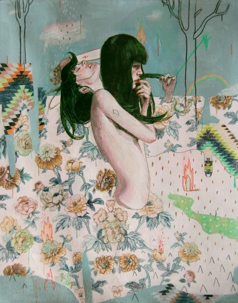 theonlymagicleftisart:  Bizarre surreal portaits by Alexandra Levasseur 
