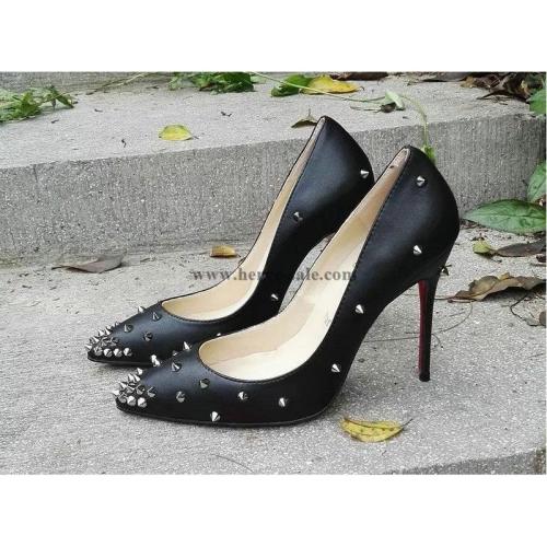 Christian Louboutin 85mm 110mm 120mm Casual Women Leather Rivets Shoes cl2015072610. Find it at http