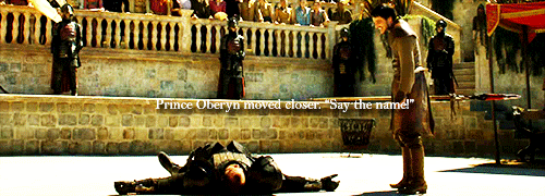  “Elia of Dorne,” they all heard Ser Gregor say, when they were close enough