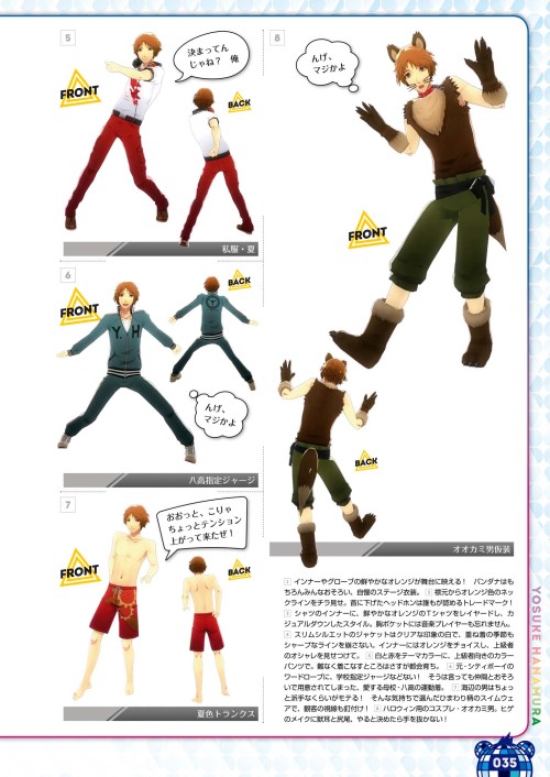 Yosuke’s Costume & Coordinate from Persona 4: Dancing All NightYu’s Costume & Coordinate