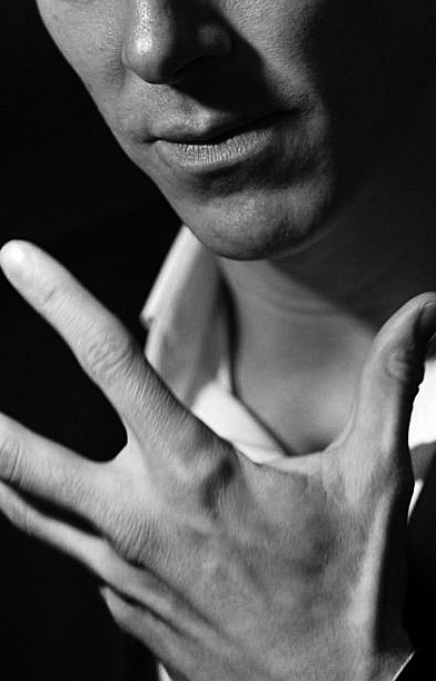 duskybatfishgirl:edit anthology 249 (cumberhands in b&w for the anon. and me.)