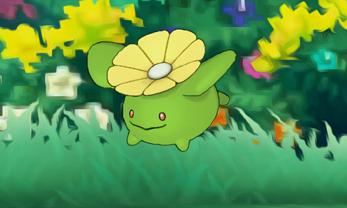 Theme: Spring #406 Budew: Bud Pokémon #188 Skiploom: Cottonweed Pokémon#586 Sawsb