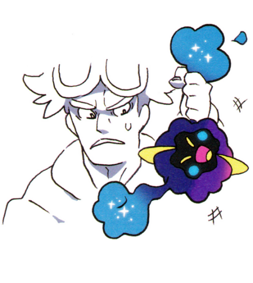 theviolenttomboy:Wonder if Guzma commanding his own Cosmog is a reference to this piece of concept a