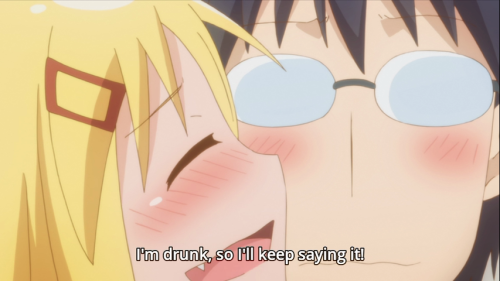 thedevilmaou:  Oh my god I laughed my ass off and I feel bad about it coz it was definitely rape. I usually don’t like women who doesn’t have control over alcohol but now I’m having second thoughts. I never imagined a drunk waifu can be adorable. Fuck