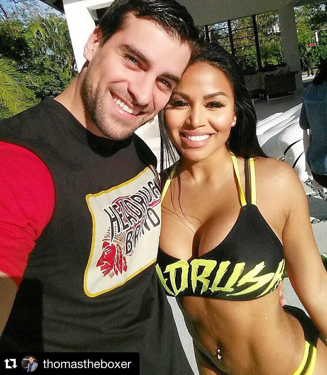 #Repost @thomastheboxer ・・・ Amazing day filming with fitness model Dolly Castro.