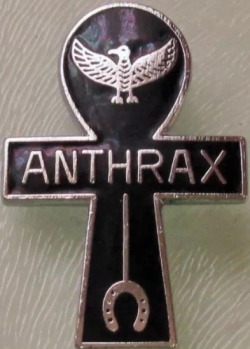 49scream:  Anthrax pin. 