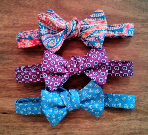 Self tie bows coming soon. Keep your eyes peeled.