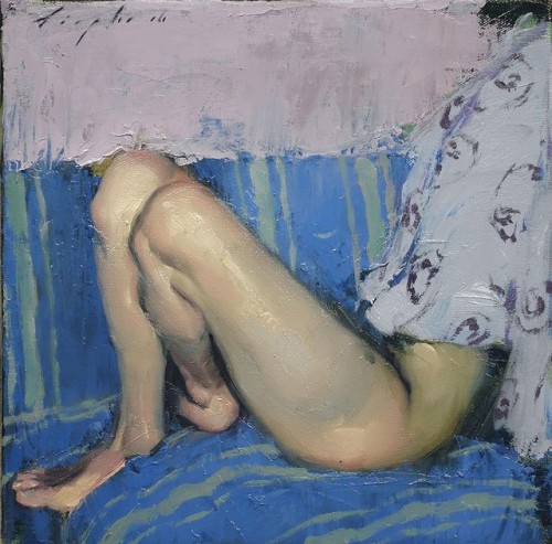 Malcolm T Liepke (American, b. 1953, Minneapolis, MN, USA) - Just Legs, 2015  Paintings: Oil on Canv