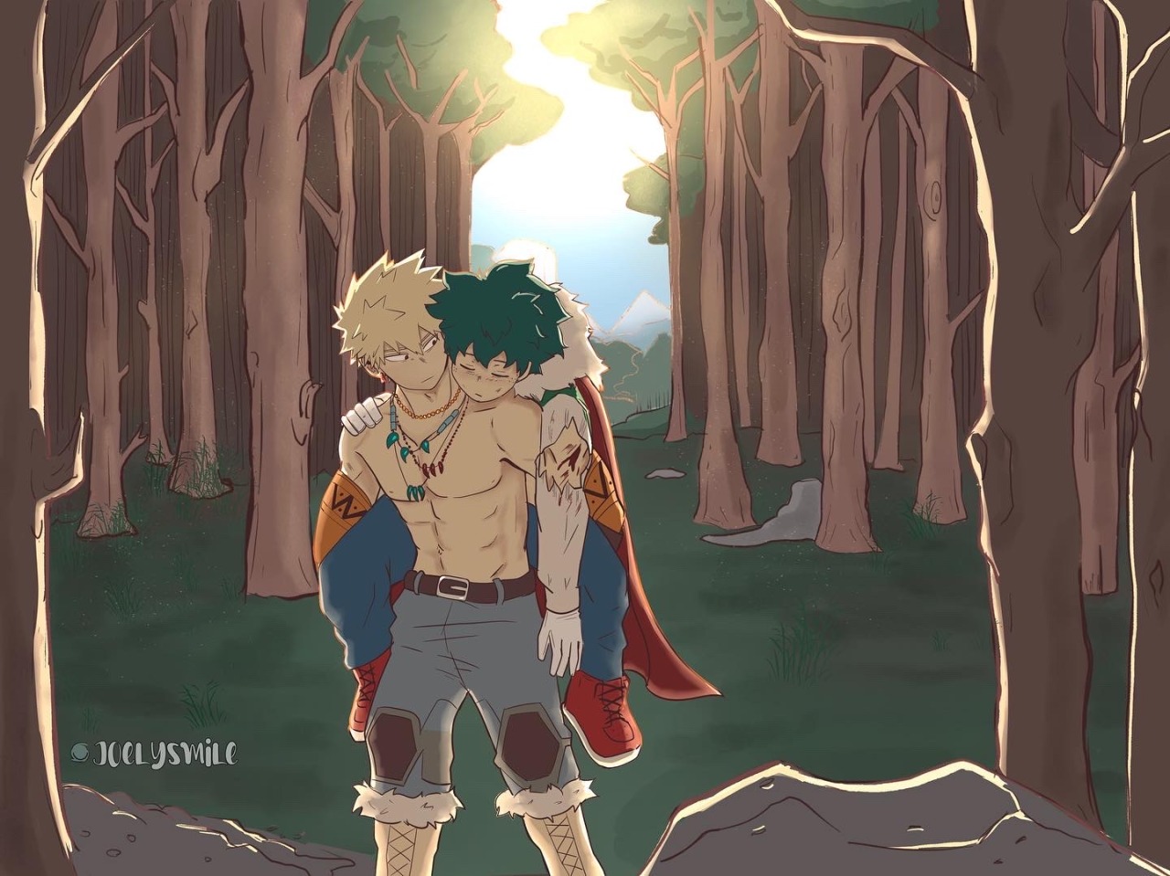 J O E L Y S M I L E A R T — Bkdk fantasy AU