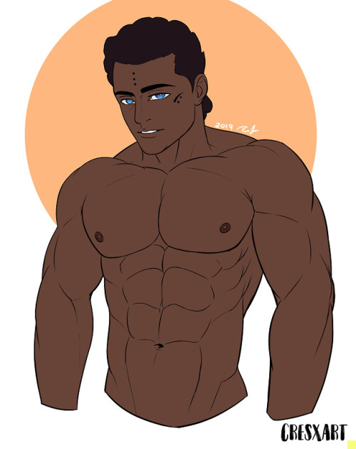 Commission done for @dishonoreduser1 for their OC #bara #commission I will be on Twitter and if you 