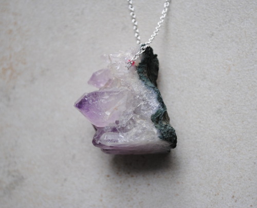 shopbenji - One-of-a-kind natural amethyst necklaces have been...