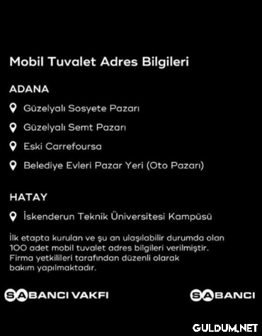 Mobil Tuvalet Adres...