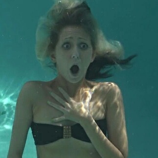 crimescene63:  The shock and pain of that first breath of the cool water .  That’s Renee Phoenix. Wh