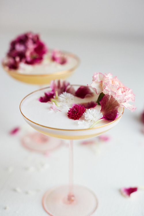 chanelbagsandcigarettedrags:Bachelor’s Button Cocktail