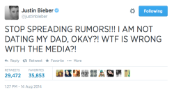 ltalian:  that’s exactly what someone who’s dating their dad would say   Don&rsquo;t insult Bieber&rsquo;s dad. He wouldn&rsquo;t want to have sex with that idiot either.