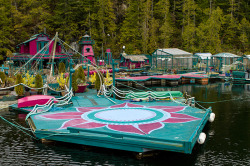 rollership:  mylittlerewolution said:This family lives on a floating fortress of greenhouses in the middle of the oceanIn Clayoquot Sound, BC, tucked away in the coastal inlets of Cypress Bay, and about a half-hour by boat off the coast of Tofino, live