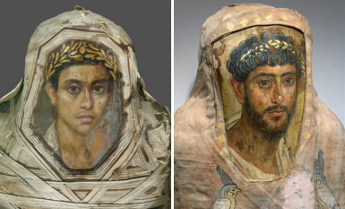 theladyintweed: Fayum Mummy Portraits, dating from around 30 BC to the mid 3rd century AD. The portr