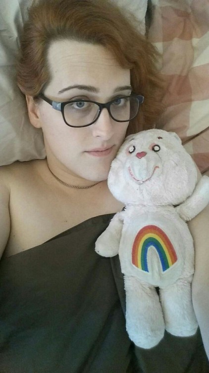 thetransbutch:My carebear is older than I am Cute glasse 😉😙