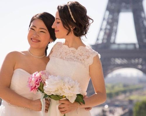 beautiful-brides-weddings:Rei and Coralie