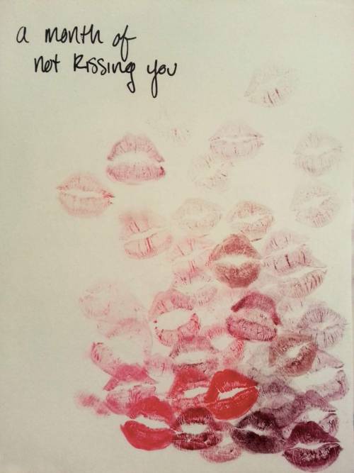 A month of not kissing you - Trista Mateer
