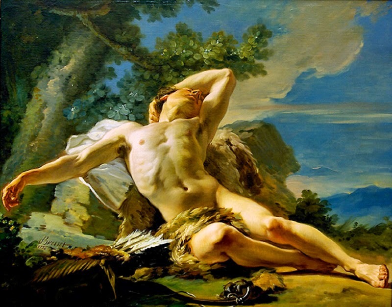 art4gays:  bobbygio:  Sleeping Endymion by Nicolas Guy Brenet      (via TumbleOn)