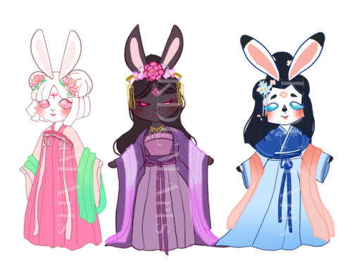 kdcmarts: Hanfu Bunny adopts available for $15 USD! :D