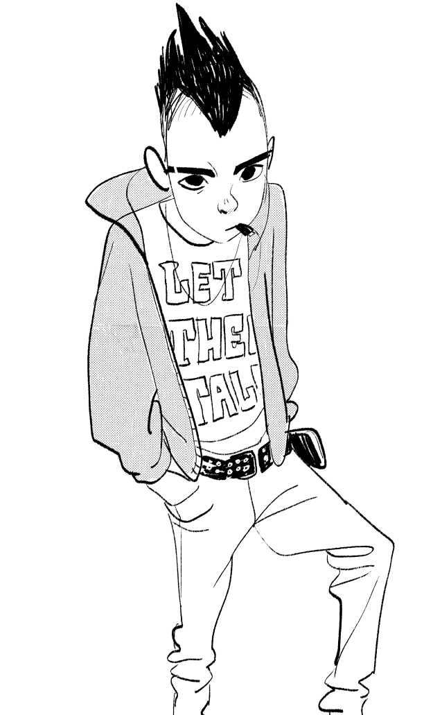scottwatanabe:  shiyoonkim:  Super early exploration drawings of Hiro.. This was