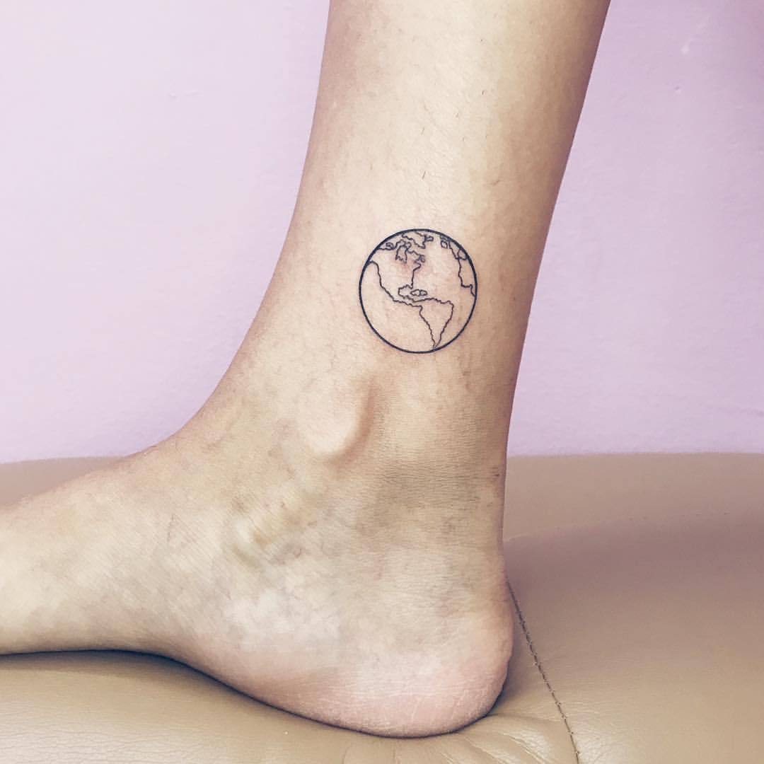 Earth tattoo: 
\