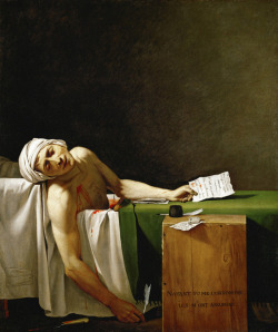 secretpint:  1. La muerte de Marat, 1793,