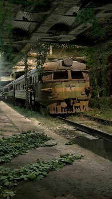 doyoulikevintage:Abandoned train