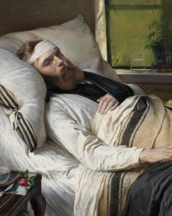 A Wounded Danish Soldier (detail), Elisabeth