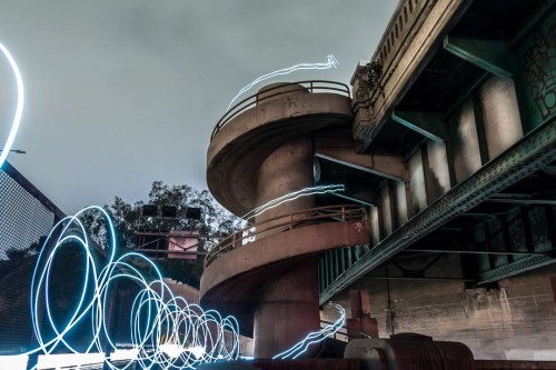 Spiral Staircase light painting