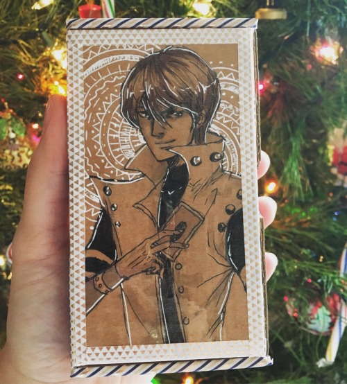 chanccart:fun Christmas gifts for some yugioh players. They’re deck boxes decorated with Pegasus, Ka