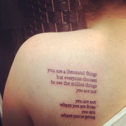 praises:  this is my tattoo (: i adore it.