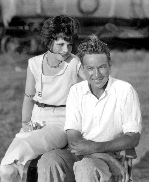 Victor Fleming, February 23, 1889 – January 6, 1949.With Clara Bow on the set of Mantrap (1926).