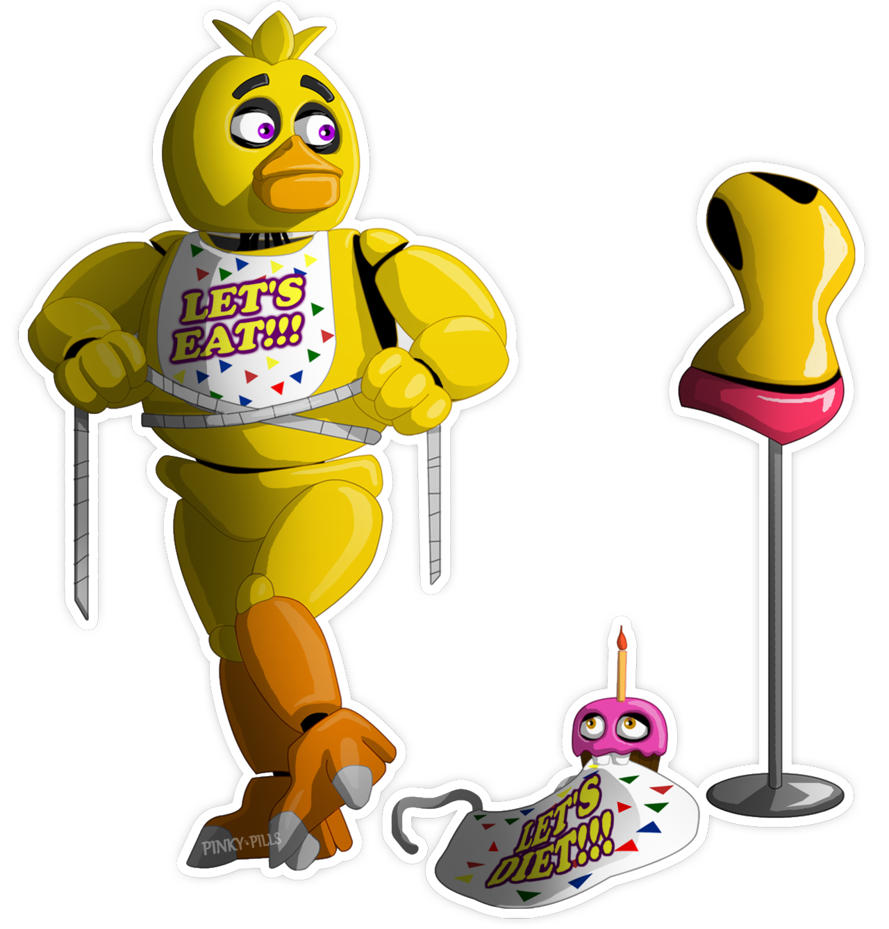 PHOTOSHOP: Repaired Withered Chica : r/fivenightsatfreddys